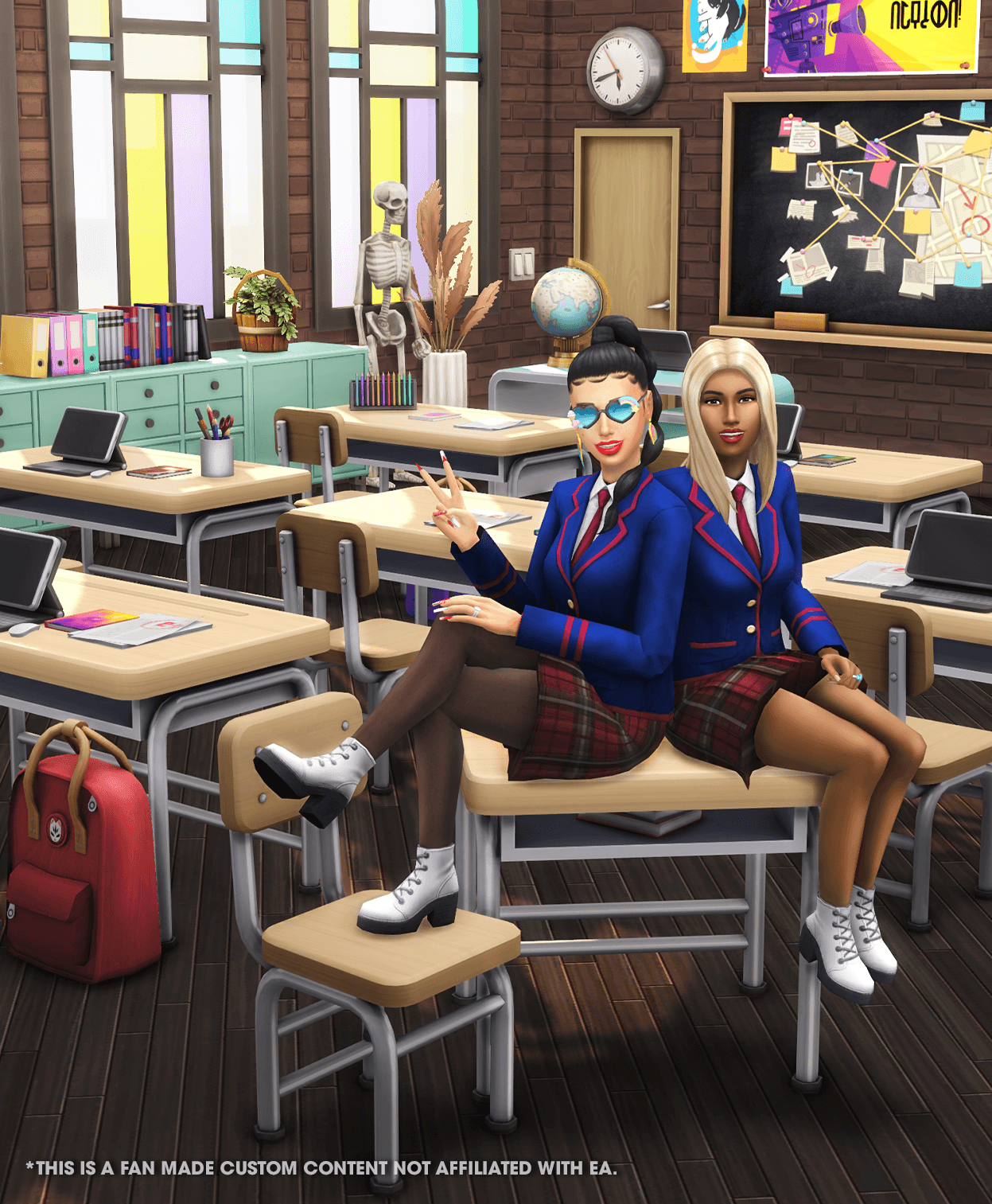 Скриншот мода Набор для создания частной школы Private School CC Pack